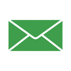 Green envelope icon representing email or message