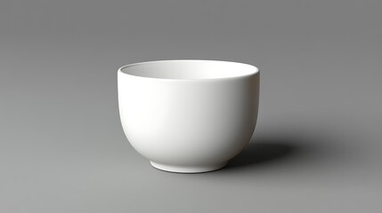 White ceramic bowl on gray background cloud like light and graceful dancer pose evokes calm modern kitchen scene 2026 artistic aesthetic minimal still life warm mood