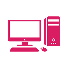 Desktop computer system with monitor and accessories