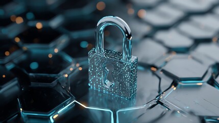 Cyber data protection and AI encryption concept on white background