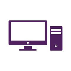 Desktop computer system with monitor and tower