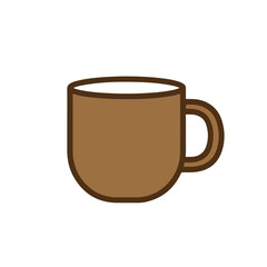 Minimal Coffee Mug Vector Illustration