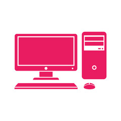 Desktop computer system with monitor and accessories