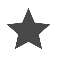 Simple black star icon on white background