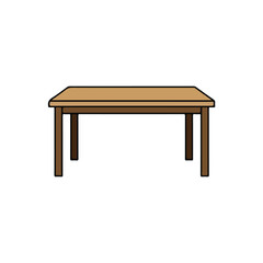 Minimal Table Vector Illustration