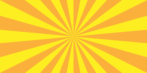Abstract geometry orange ray sunburst pop art glowing spotlight explosion sunburst texture comic  cartoon wallpaper design.