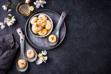 Tang yuan rice dumpling balls for Chinese lunar New year celebration