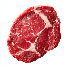 Fototapeta premium Assorted meat products isolated on white background. Studio shot for food and design projects