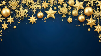 christmas background with snowflakes