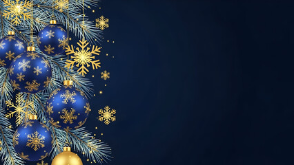 christmas background with snowflakes