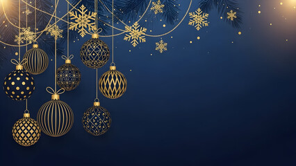christmas background with snowflakes