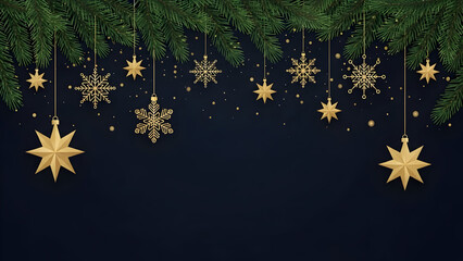 christmas background with snowflakes