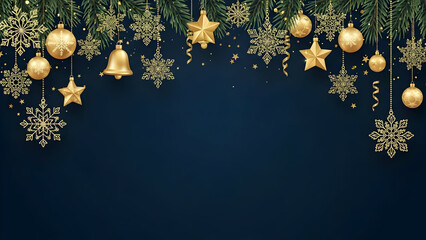 christmas background with snowflakes