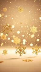 christmas background with snowflakes