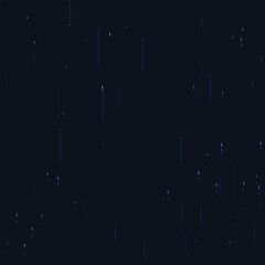 Night Rain Particles Vector illustration for Technology Design