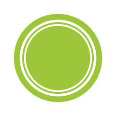 Simple green circle icon on white background