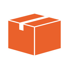 Orange box with white strip