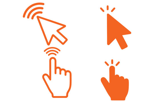 Curser vector icons set