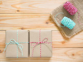 Handmade Christmas present gift boxes