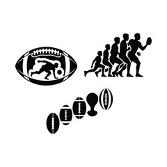 Legacy Football Timeline Silhouette Pack.