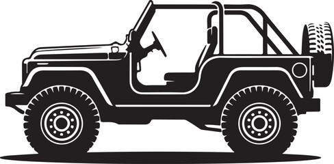 Jeep silhouette vector design