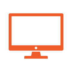 Computer monitor icon illustration
