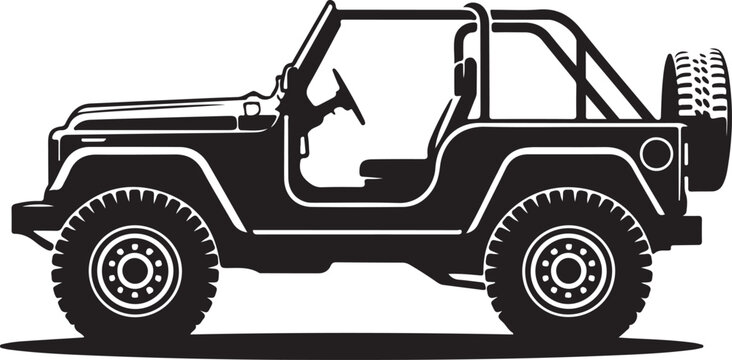 Jeep silhouette vector design