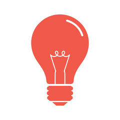 Fototapeta premium Bright idea represented by a simple light bulb icon