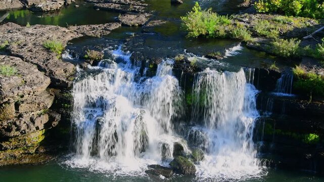 Fed by the Caney Fork and Rocky Rivers waterway, Center hill lake is fed by this multiple cascading waterfall. 