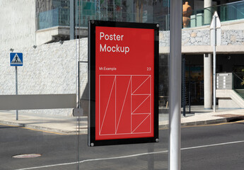 Front View Poster Mockup