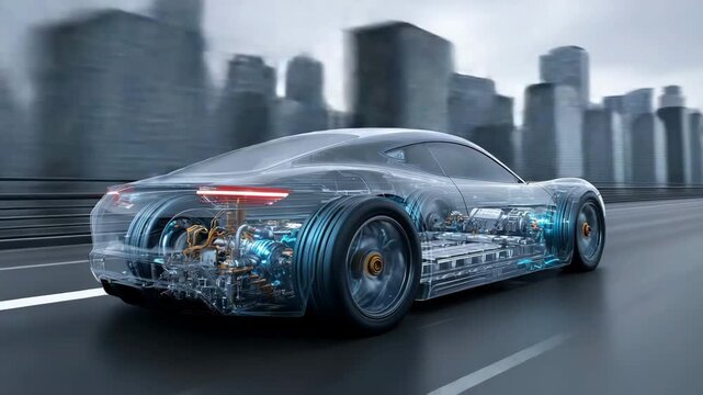 Electric vehicle technology. Advanced automotive engineering and future mobility.