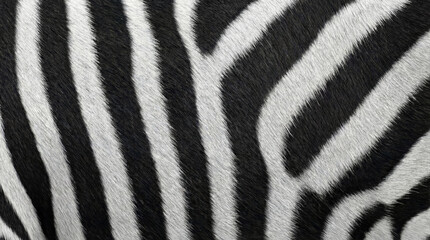 Zebra Stripes Closeup Black and White Fur Pattern Natural Texture Background Design