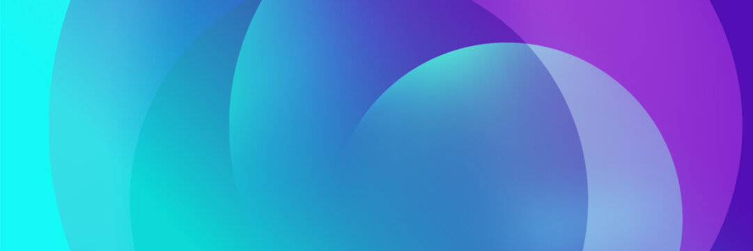 Abstract overlapping lines and circles geometric background with gradient colors