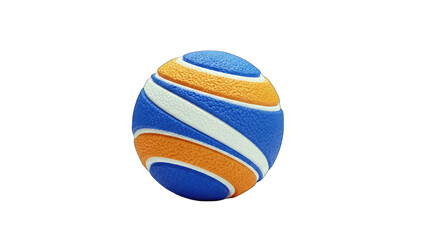 Colorful Swirl Ball Isolated on White Background