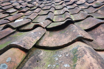 very neat arrangement of roof tiles