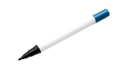 Black and White Dual-Tip Marker Pen Isolated on a White Background