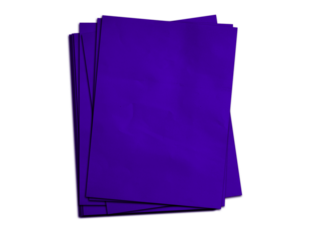 Blank Stack of A4 Blue Printer Paper Sheets Isolated on Transparent Background | Empty Clean Office Documentation Mockup with Copy Space for Text and Design. Blue Color Paper.