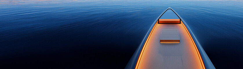 Luxury yacht bow ocean sunset boat sea dusk
