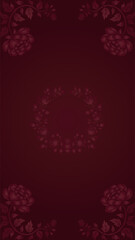 Elegant maroon background with sophisticated rose pattern for formal occasions