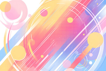 幾何学的な図形のポップな背景