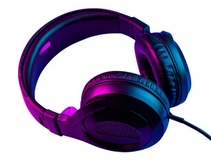 Stylish collection of modern headphones in various designs