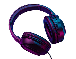 Stylish collection of modern headphones in various designs