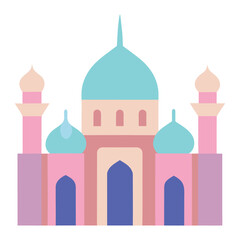 taj mahal vector illustration