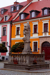 beautiful scene of old town in wroclaw, Poland