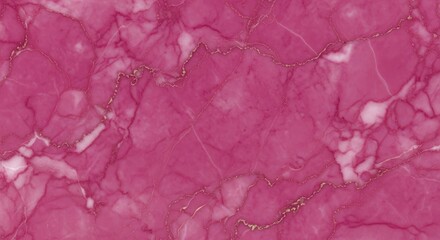 Fototapeta premium Pink and white marble texture with gold veins.