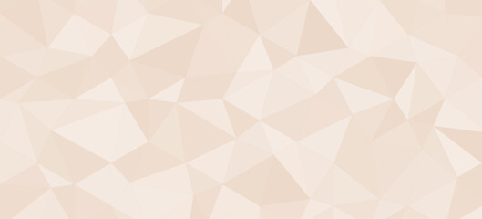 Minimal light beige polygon abstract geometric background texture