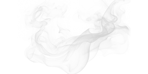 White smoke flowing abstract ethereal vapor on dark black Mysterious dynamic texture graphic element Atmospheric light