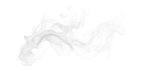 White smoke flowing gracefully on dark black an abstract ethereal vapor design element Mysterious atmospheric digital