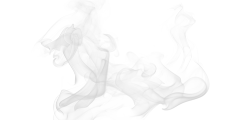 Graceful white smoke wisps ascend swirling on deep black ethereal abstract texture Mysterious flowing visual for dynamic