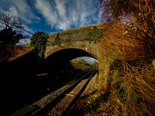 Electrified passenger suburban commuter railway ENGLAND UK